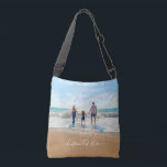 Anpassningsbar Photo Crossbody Bag dina foton och  Axelväska<br><div class="desc">Anpassningsbarnas foto- och textkorsblock - Unik egen design - Personlig-familj/vänner eller Personlig korskropp eller Tote bags-gåva - Lägg till text och foto - Ändra storlek och flytta inslag med Anpassning verktyg! Välj teckensnitt / storlekt / färg ! Lycka till - BE Lycklig:)</div>