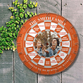 Anpassningsbar Photo Dartboard Plus-aktivitetsbesl Darttavla