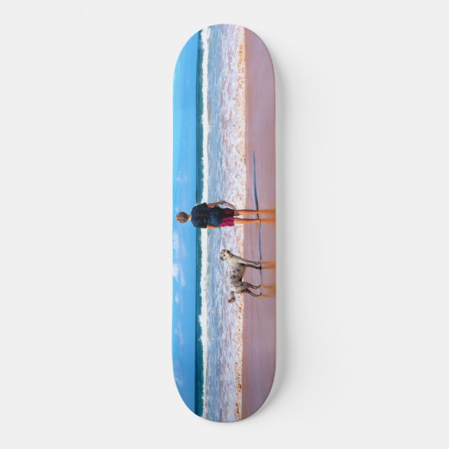Anpassningsbar Photo - din design - i Kärlek mitt  Mini Skateboard Bräda 18,5 Cm (Framsida)