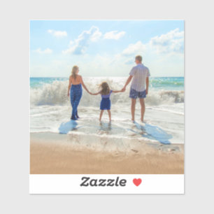Anpassningsbar Photo - din egen design - Min famil Klistermärken