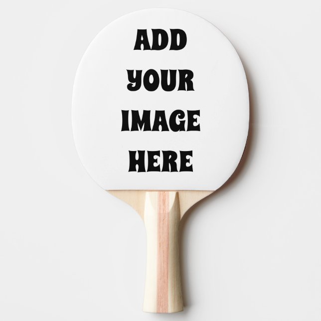 ANPASSNINGSBAR PHOTO ELLER TEXT Ping Pong Paddle Pingisracket (Framsidan)