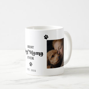 Anpassningsbar Photo, EST Year BEST HUND MORSA EVE Kaffemugg