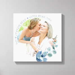 Anpassningsbar Photo Eucalyptus Löv Botanical Ram Canvastryck