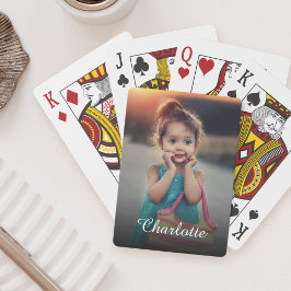 Anpassningsbar Photo Family Keepsak Gift Spelkort