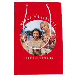 Anpassningsbar Photo Family Namn God jul Red