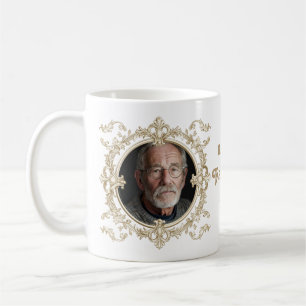 Anpassningsbar Photo Fars dag Mugg Elegant Ram Gif
