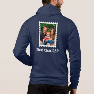 Anpassningsbar Photo First Class Pappa på stadiet T Shirt