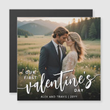 Anpassningsbar Photo First Valentine's day Magneti