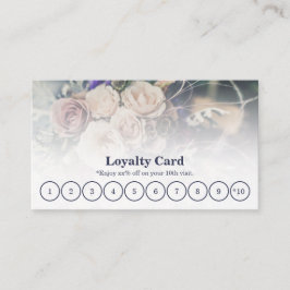 Anpassningsbar Photo Florist Loyalty Card Lojalitetskort