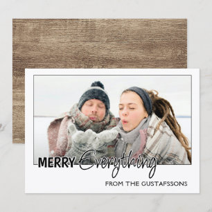 Anpassningsbar Photo Funny Merry All Humor Text Julkort
