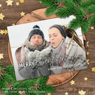 Anpassningsbar Photo Funny Merry All Humor Text Vykort
