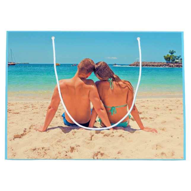 Anpassningsbar Photo Gift Bag med dina favoritfoto (Framsidan)