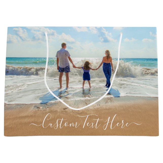 Anpassningsbar Photo Gift Bag med foton och text (Framsidan)