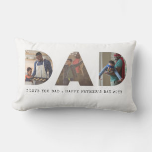 Anpassningsbar Photo Gift Pappa Fars dag Photo Lumbarkudde