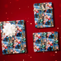 Anpassningsbar Photo Gift Wrap, Family Anpassnings