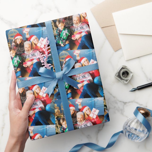 Anpassningsbar Photo Gift Wrap, Family Anpassnings Presentpapper (Gifting)