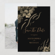 Anpassningsbar Photo Golden Iris Flowers Black Brö