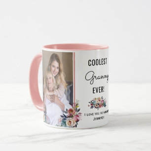 Anpassningsbar Photo Granny Mimi Nana Grandmor Gif Mugg