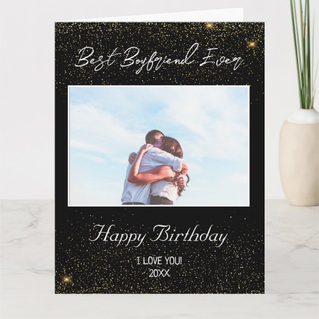 Anpassningsbar Photo Grattis på födelsedagen Best  Kort (Framsida)