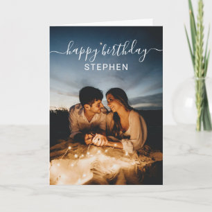 Anpassningsbar Photo Grattis på födelsedagen Card Kort