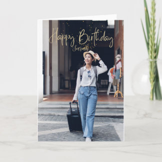 Anpassningsbar Photo Grattis på födelsedagen Card Meddelande