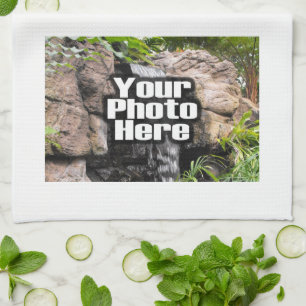 Anpassningsbar Photo Hand/Kitchen Towel Kökshandduk