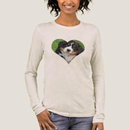 Anpassningsbar Photo HEART Hund långärmad T Shirt