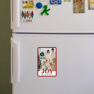 anpassningsbar Photo Helgdag JOY jul Home Decor Magnet