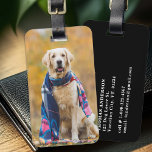 Anpassningsbar Photo Hund älskare Pet Personlig Bagagebricka<br><div class="desc">Ge dig på dina resor med en aning personlighet och en antydan om stollig med vårt moderna Photo Luggage Tag designat, särskilt för hundälskare. Oavsett om du lämnar av på ett företag i resa eller går ut på semester i äventyr, säkerställer den här bagagemaggen att dina tillhörigheter är både identifierbara...</div>