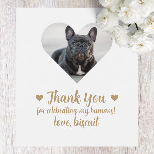 Anpassningsbar Photo Hund I do to Bröllop Vin-etik Vinflaska Etikett