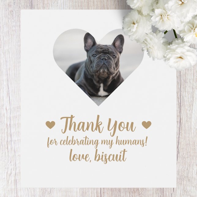 Anpassningsbar Photo Hund I do to Bröllop Vin-etik Vinflaska Etikett (Skapare uppladdad)