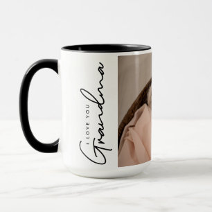 Anpassningsbar Photo I kärlek du Grandma från baby Mugg