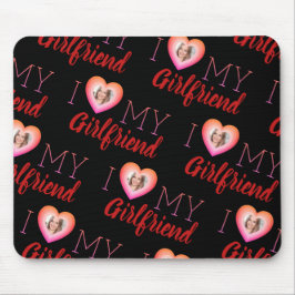 Anpassningsbar Photo I Kärlek Min flickvän Black M Musmatta