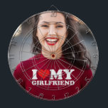 Anpassningsbar Photo I Kärlek Min flickvän Darttavla<br><div class="desc">Anpassningsbar Photo I Kärlek My Girlkompis Dart Board</div>