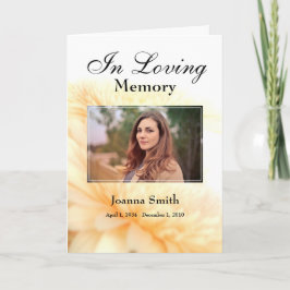 Anpassningsbar Photo in Loving Memory Keepsak Card Kort