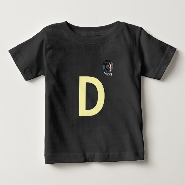 Anpassningsbar Photo & Initial Monogram-mall T-Shi T Shirt (Framsida)