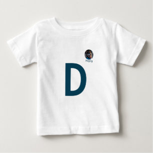 Anpassningsbar Photo & Initial Monogram-mall T-Shi T Shirt