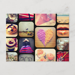 Anpassningsbar Photo Instagram Vykort