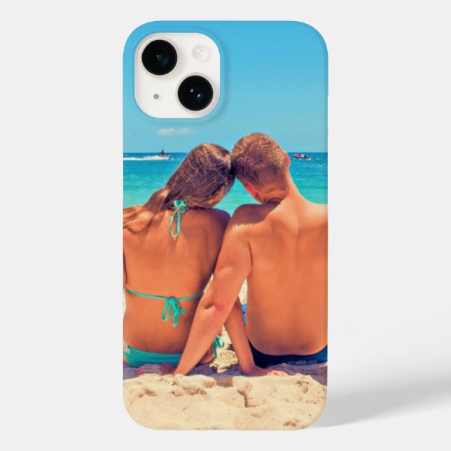 Anpassningsbar Photo iphone case din fotodesign (Baksida)