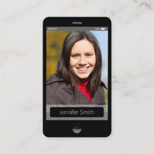 Anpassningsbar Photo - iPhone iOS Stil Visitkort