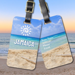 Anpassningsbar Photo Jamaica Luggage Tag Bagagebricka