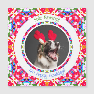 Anpassningsbar Photo jul Dopamin Decor Hund Magnet
