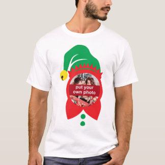 Anpassningsbar Photo jul Elf T-Shirt