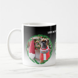 Anpassningsbar Photo jul-Hund Kaffemugg