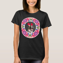 Anpassningsbar Photo jul Pet Hund Glad helg Pun T Shirt
