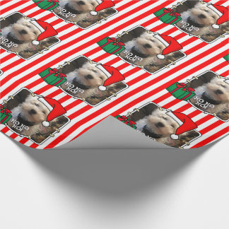 Anpassningsbar Photo jul Santa Hat Pet HO HO HO Presentpapper