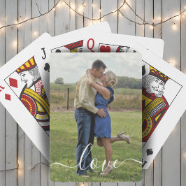 Anpassningsbar Photo Kärlek Text-överlägg för penn Casinokort