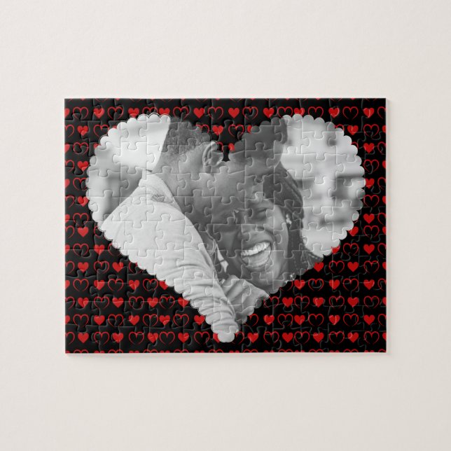 Anpassningsbar Photo Kärlek Valentine's Jigszawa P Pussel (Horisontell)