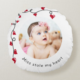 Anpassningsbar Photo Keepsak Baby fröken Stole mit Rund Kudde