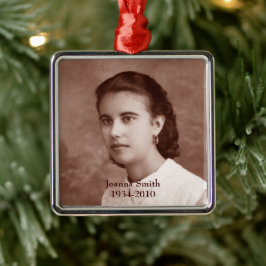 Anpassningsbar Photo Keepsak Julgransprydnad Metall